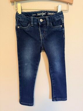 Cat & Jack Girls Dark Blue Stretch Jeggings